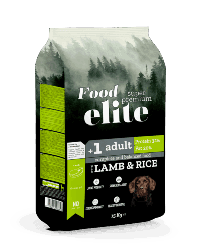 FoodElite Kuzu Etli Pirinçli 32 protein Kuru köpek maması 15 kg