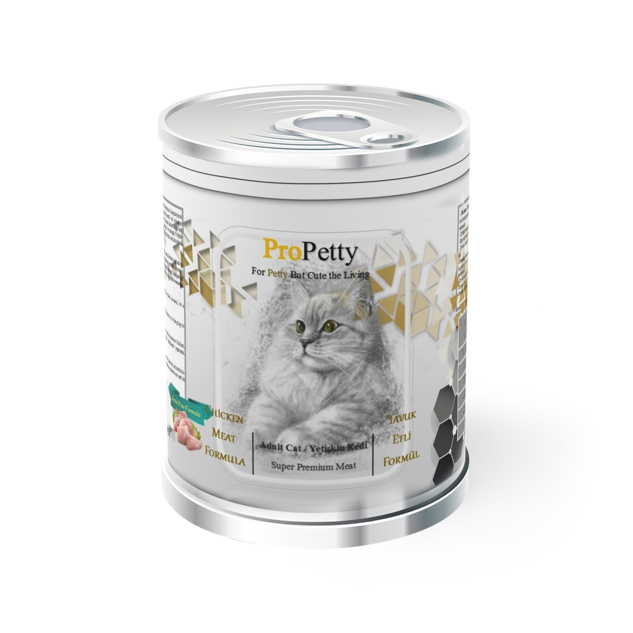 PROPETTY TAHILSIZ TAVUK ETLİ KEDİ KONSERVE MAMA 415 GR. x24 ADET