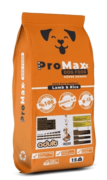 PROMAXX Kuzu Etli Pirinçli Kuru Köpek Maması 15 KG