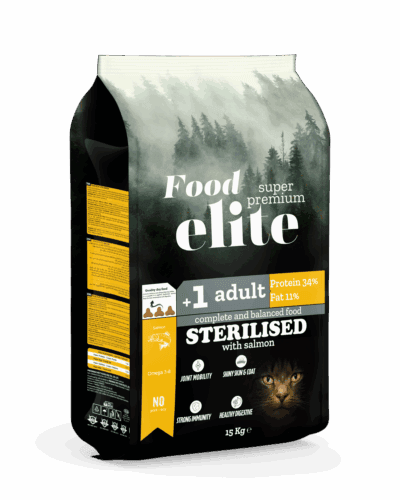FOOD ELİTE STERİLİZE SÜPER PREMİUM KEDİ MAMASI 15 KG.